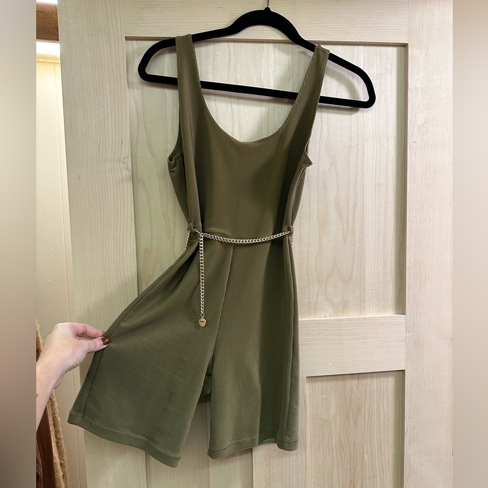 WeWoreWhat Romper w/ Adjustable/Removable Body Chain